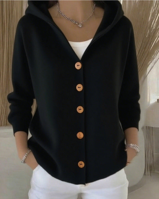 Eugenia | Chaqueta de Punto con Botones en Contraste
