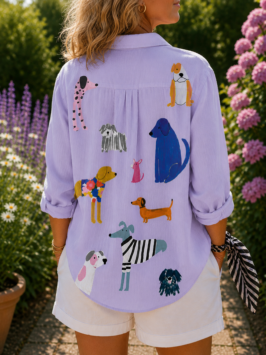 Florencia | Blusa con Perritos Divertidos