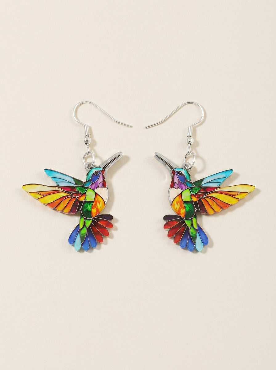 Malia - Pendientes y Collar Colibrí