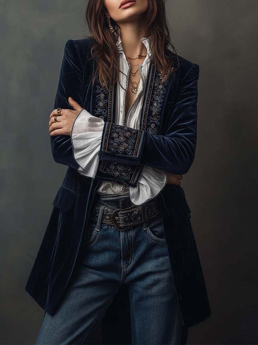 Rebeca - Chaqueta Elegante de Terciopelo