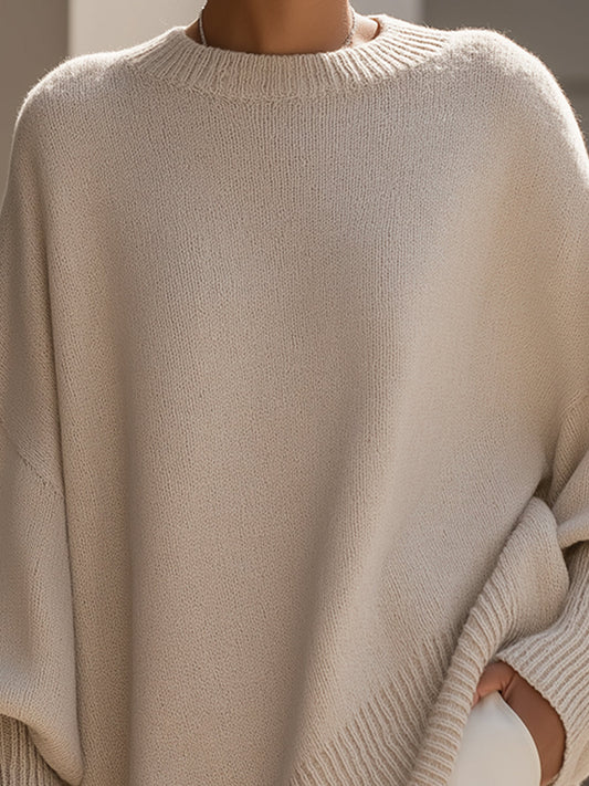 Pull ample Aveline à coupe fluide, détail 1