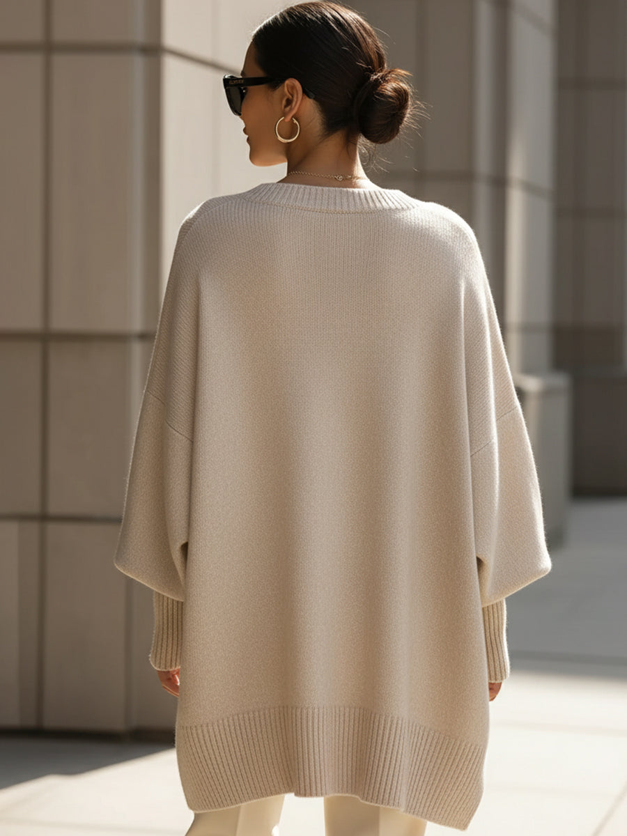Montse | Jersey Oversize de Cuello Amplio