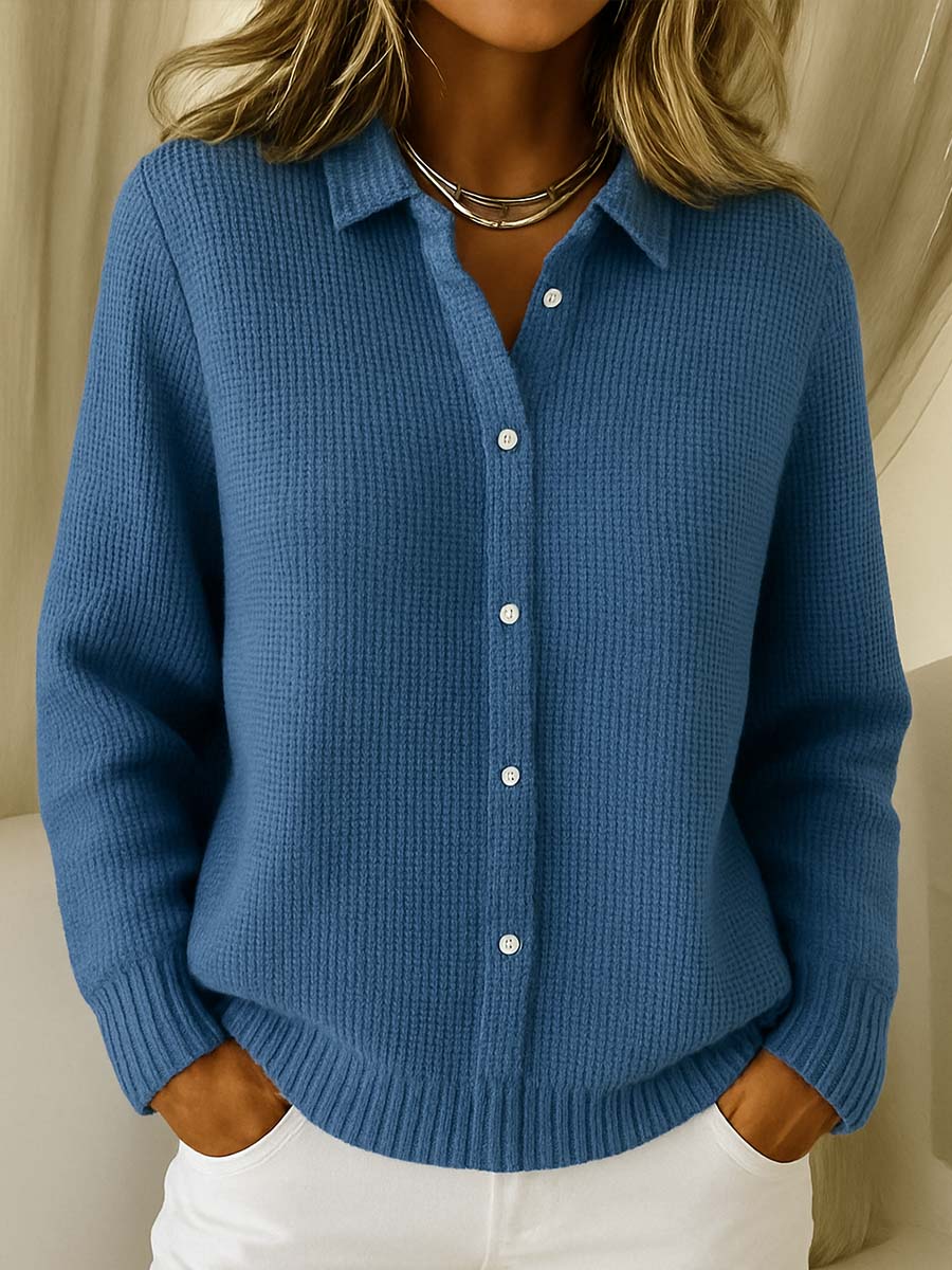 Marta | Chaqueta de Punto Clásica con Botones