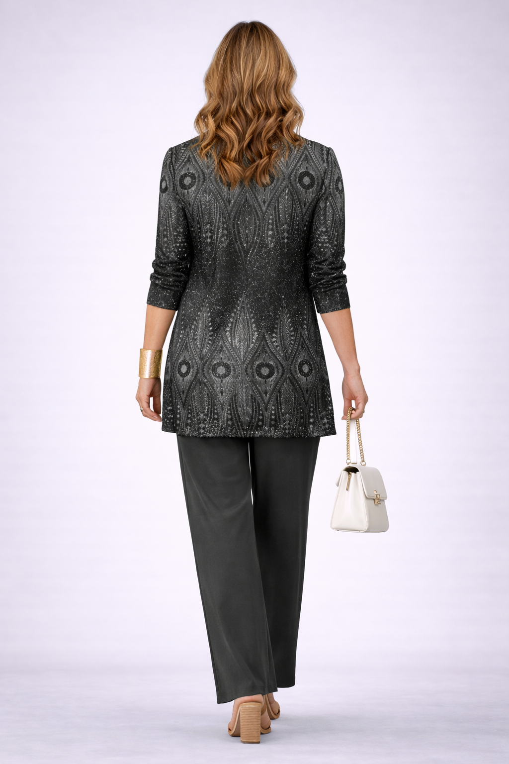 Lola | Conjunto de 3 Piezas Negro Estampado