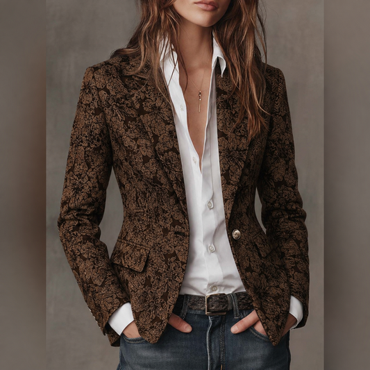 Pilar | Blazer Entallada de Jacquard