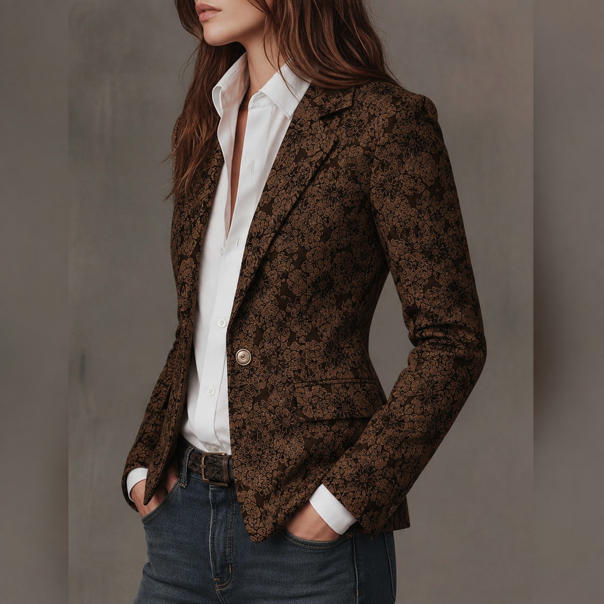 Pilar | Blazer Entallada de Jacquard