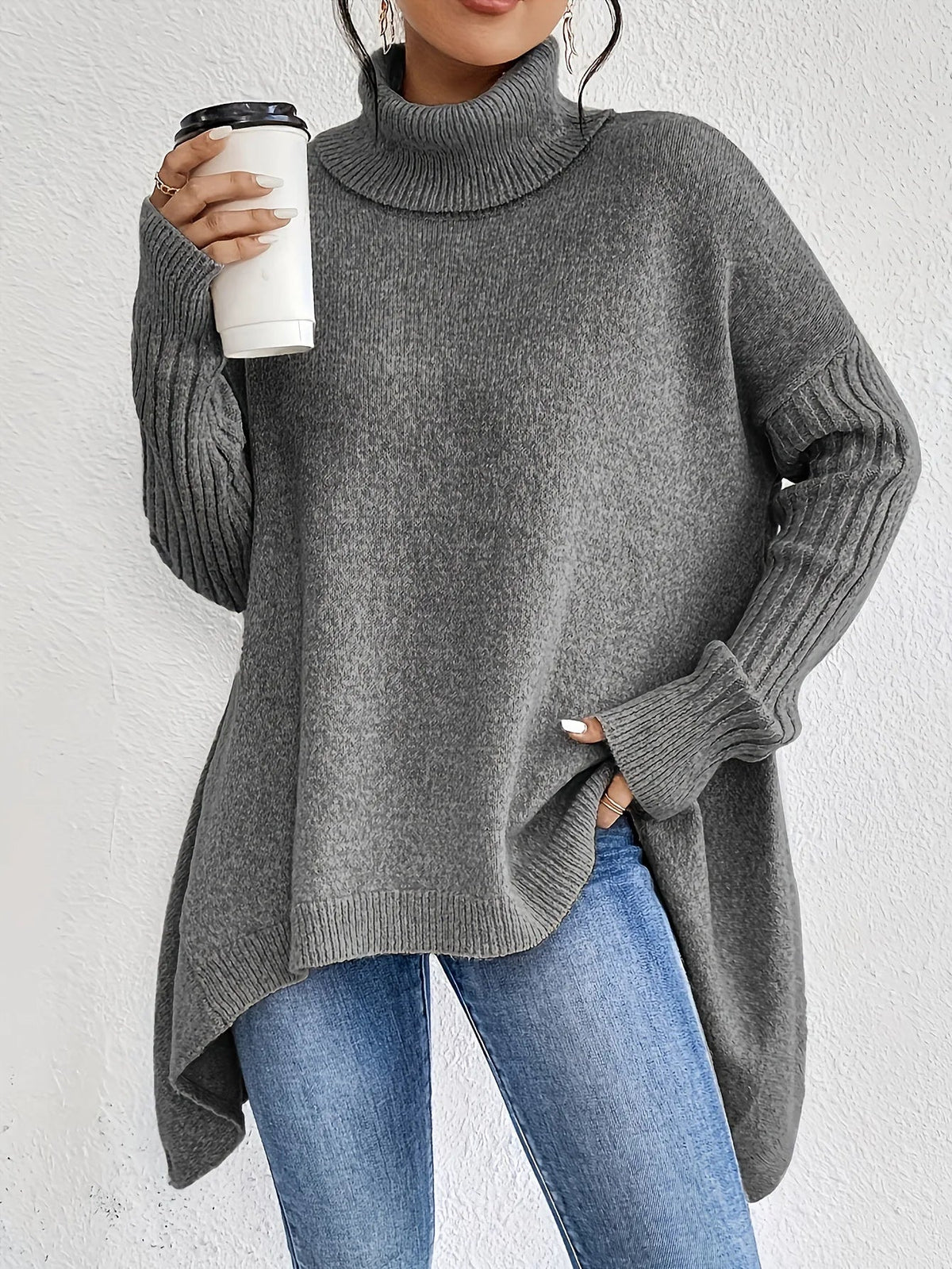 Olga | Jersey Oversize de Cuello Alto