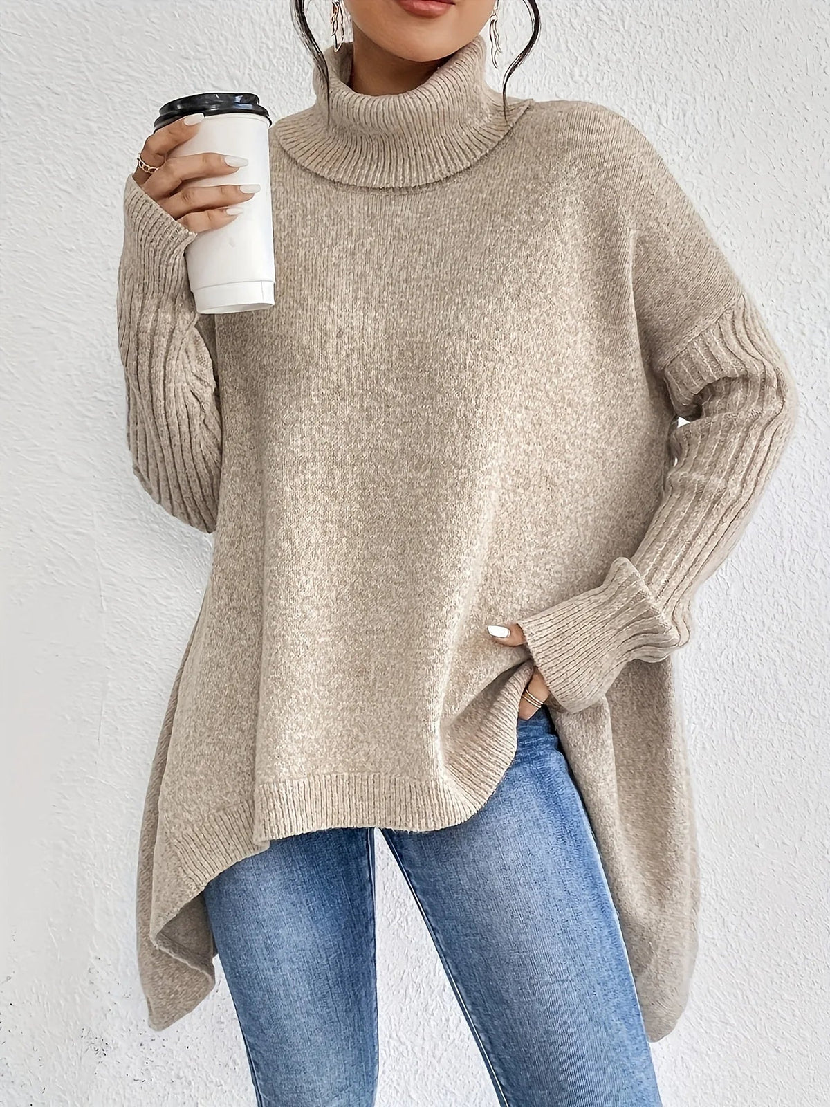 Olga | Jersey Oversize de Cuello Alto