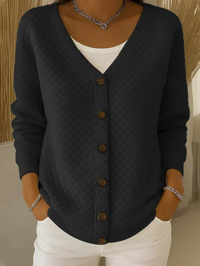 Concha | Chaqueta de Punto Acolchada con Botones