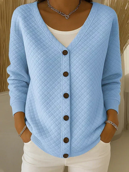 Concha | Chaqueta de Punto Acolchada con Botones