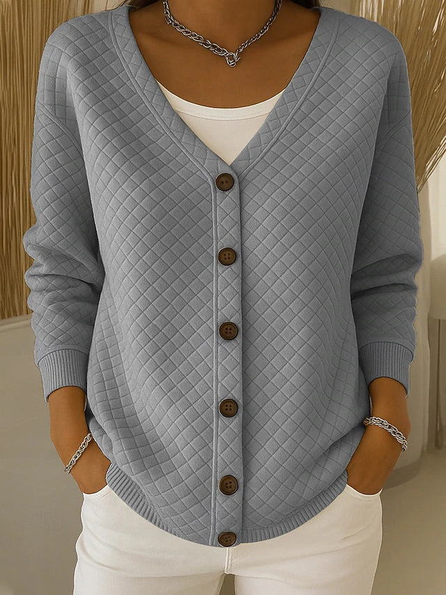 Concha | Chaqueta de Punto Acolchada con Botones