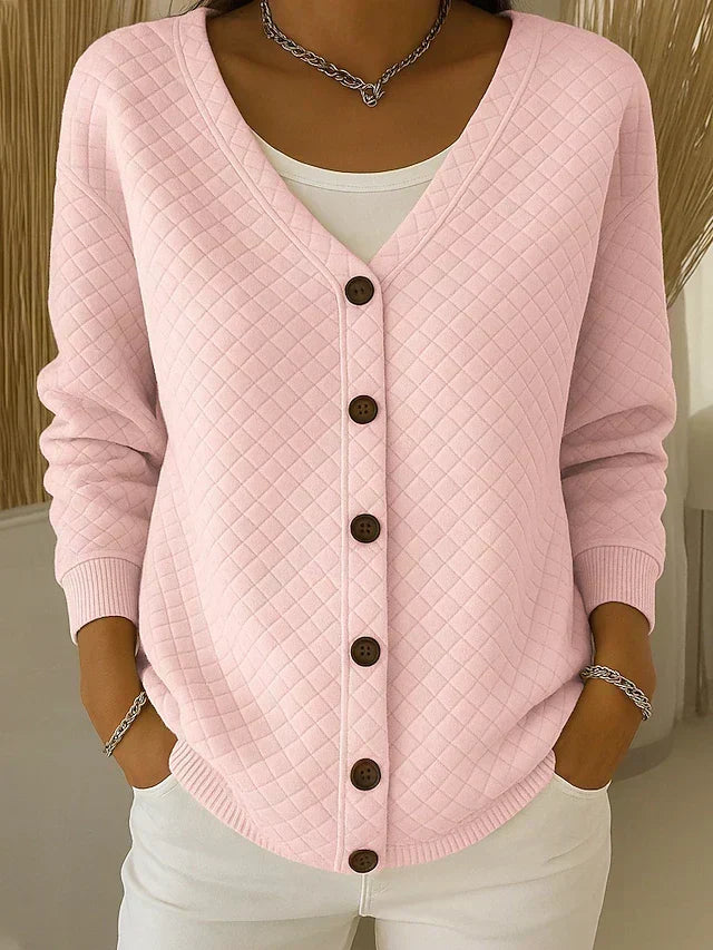 Concha | Chaqueta de Punto Acolchada con Botones