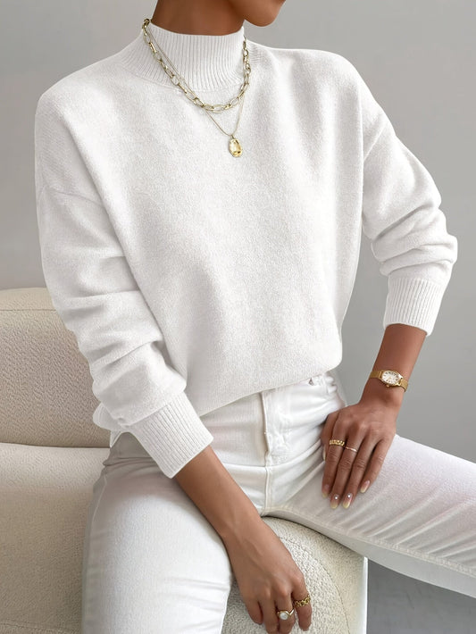 Noelia | Jersey de Cuello Alto Elegante