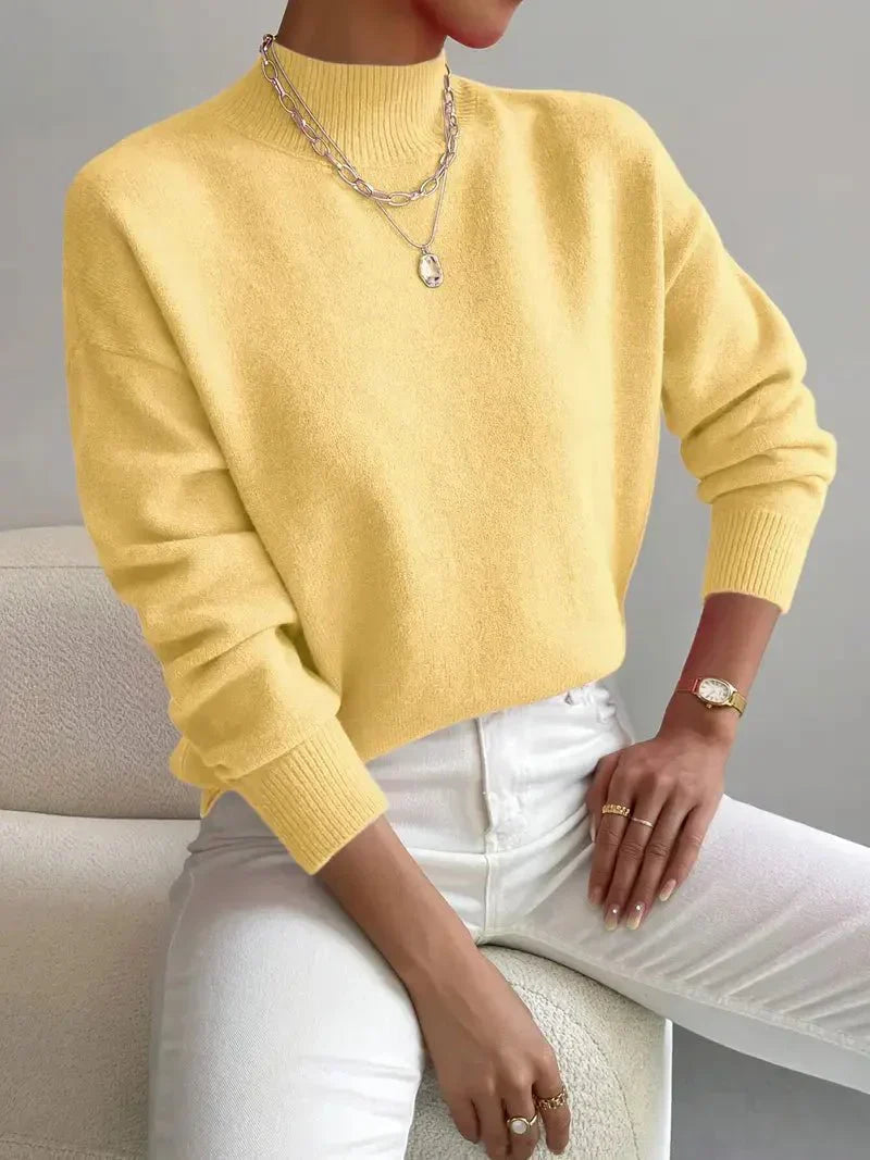 Noelia | Jersey de Cuello Alto Elegante