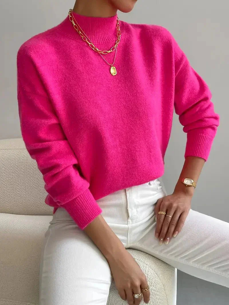 Noelia | Jersey de Cuello Alto Elegante