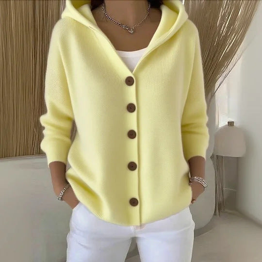 Eugenia | Chaqueta de Punto con Botones en Contraste