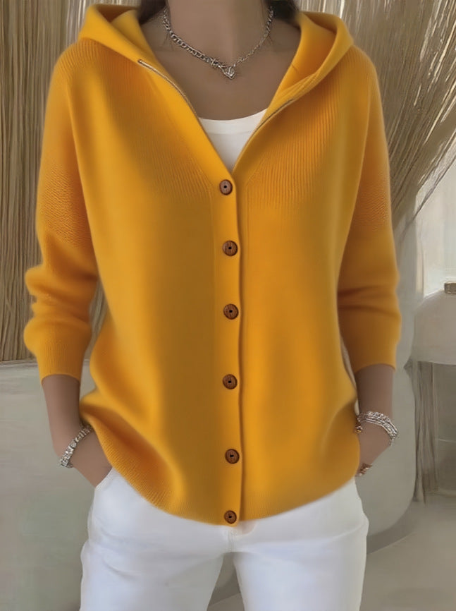Eugenia | Chaqueta de Punto con Botones en Contraste