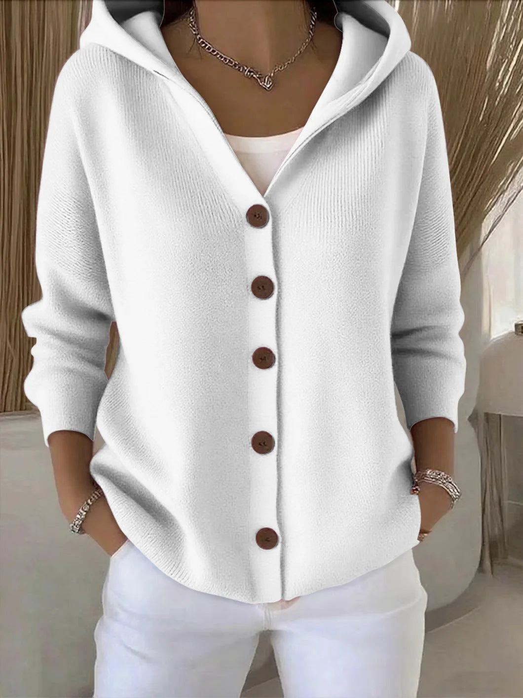 Daniela | Chaqueta de Punto con Capucha