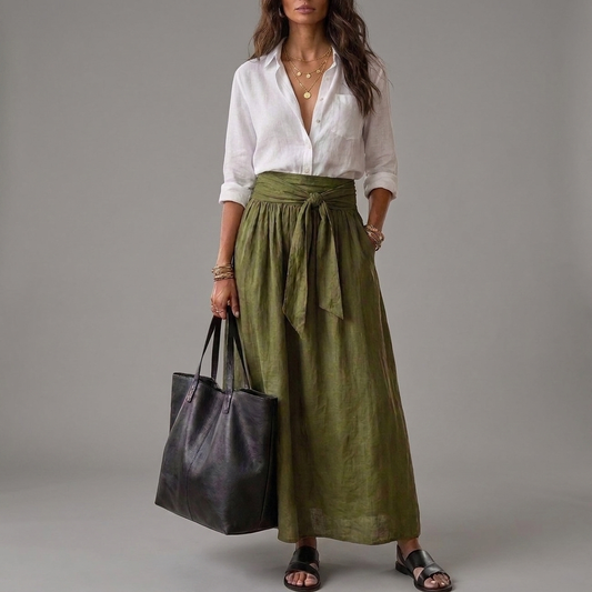 Guadalupe | Conjunto de Blusa y Falda Midi