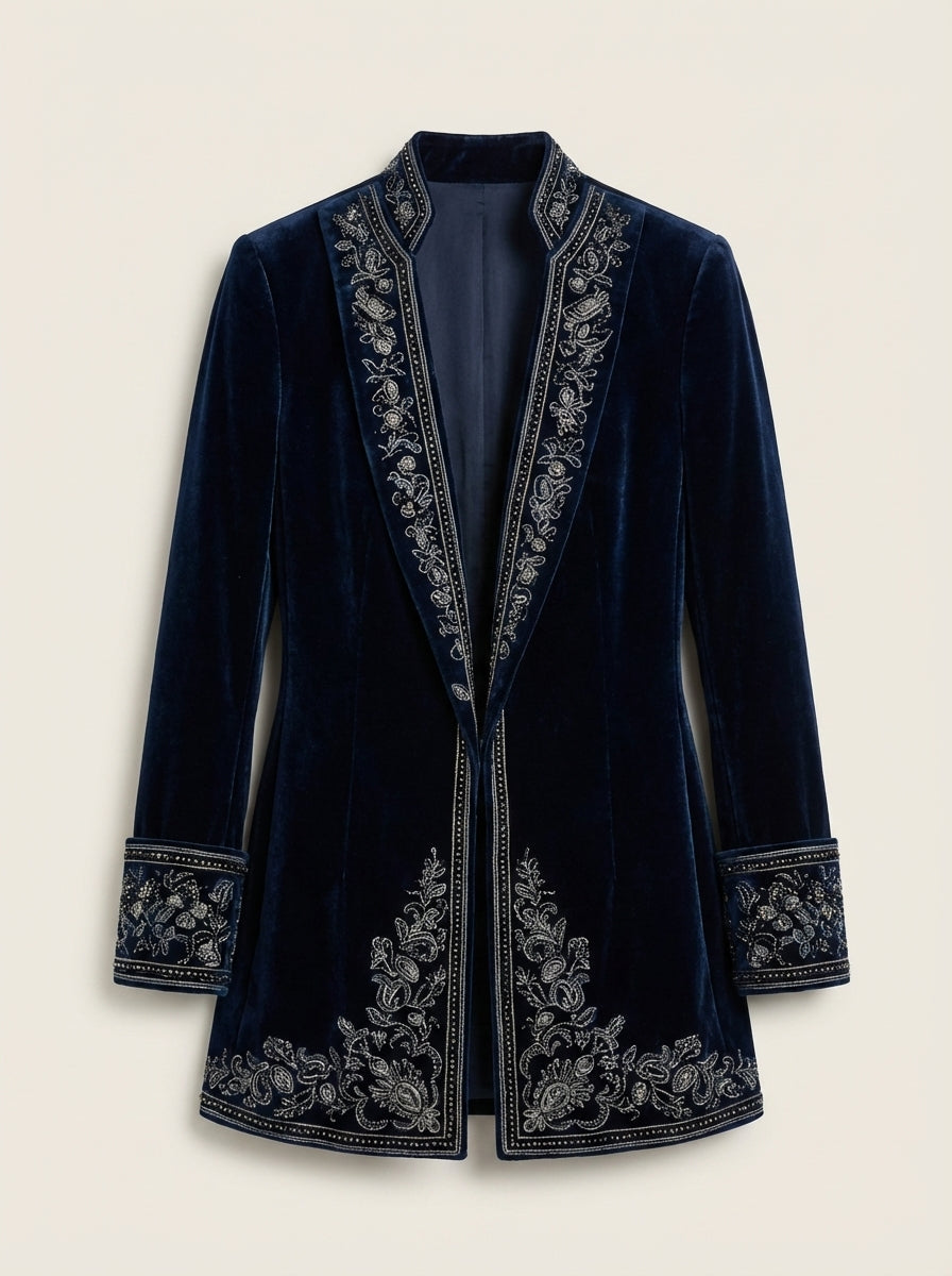 Alejandra - Chaqueta Elegante de Terciopelo