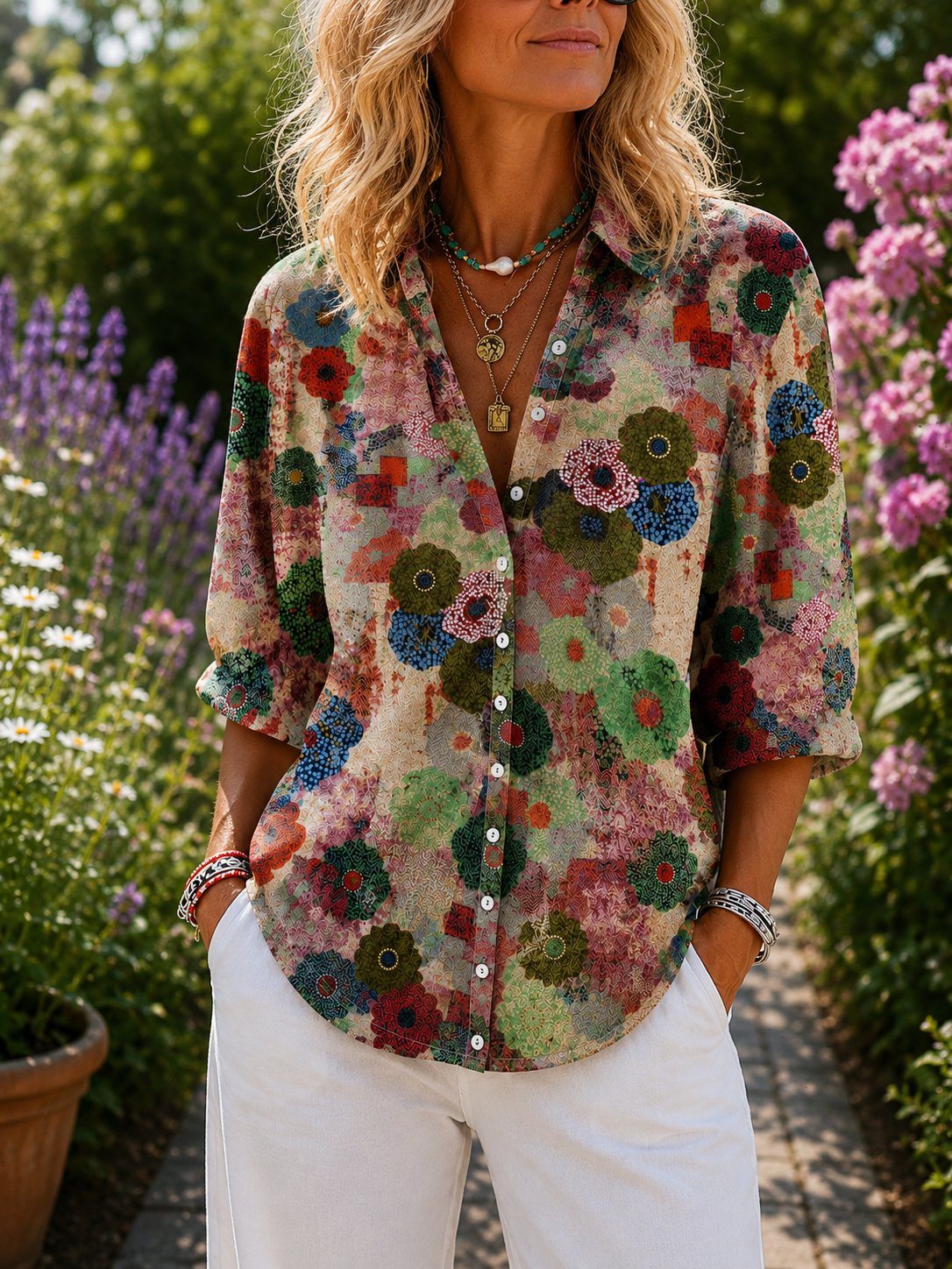 Graciela | Blusa Patchwork Floral