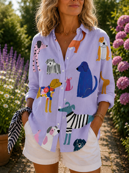 Florencia | Blusa con Perritos Divertidos