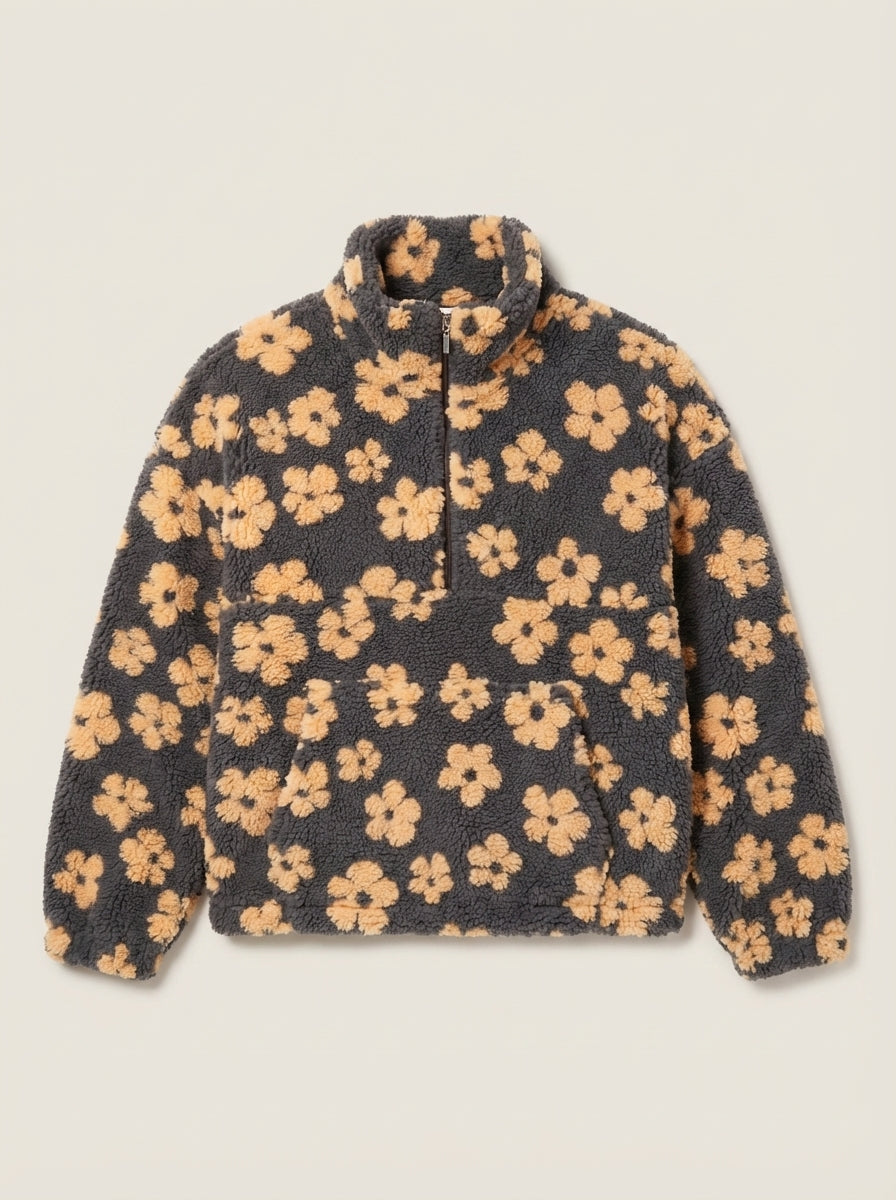 Daisy - Sudadera Polar con Flores