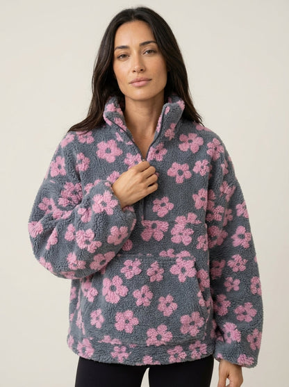 Daisy - Sudadera Polar con Flores