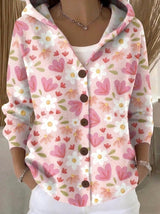 Elvira - Chaqueta de Punto con Capucha