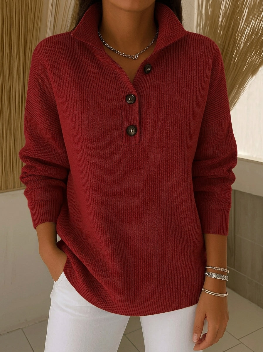 Gabriela - Jersey Polo con Cuello de Pico