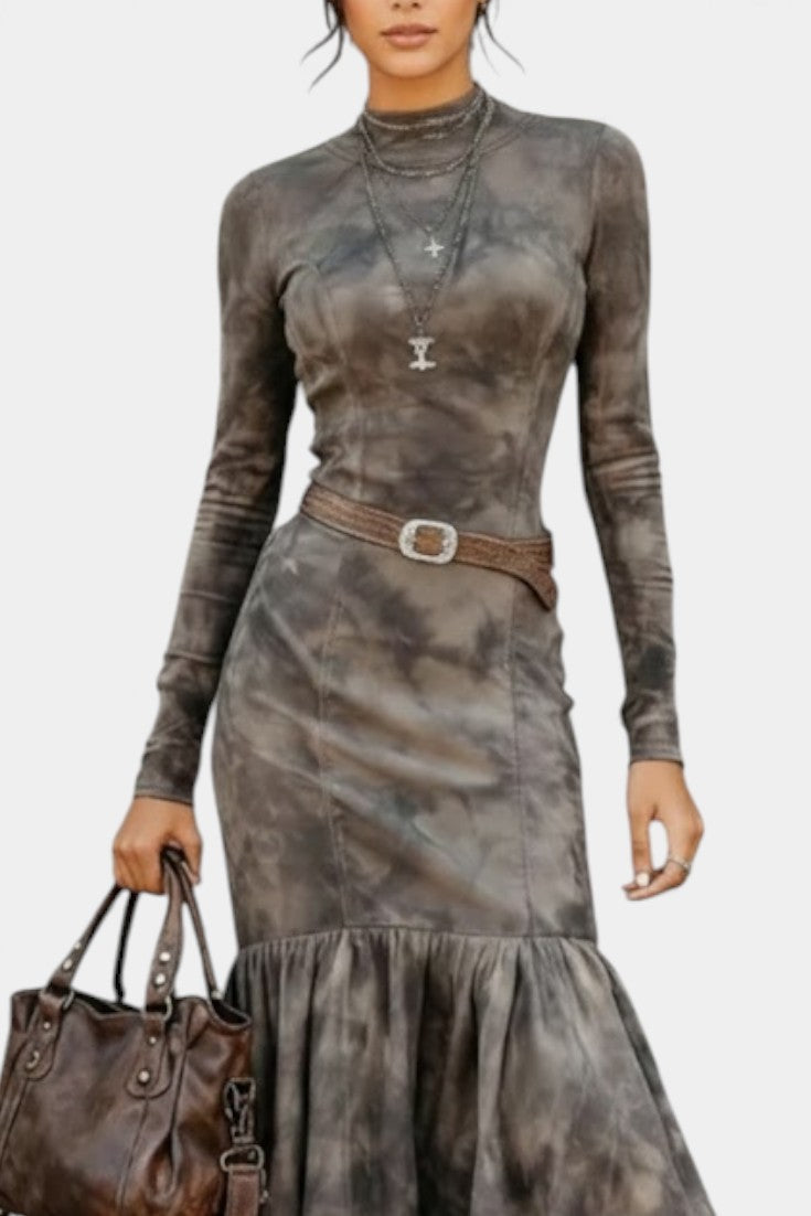 Zoe | Vestido Midi Vintage con Falda de Vuelo