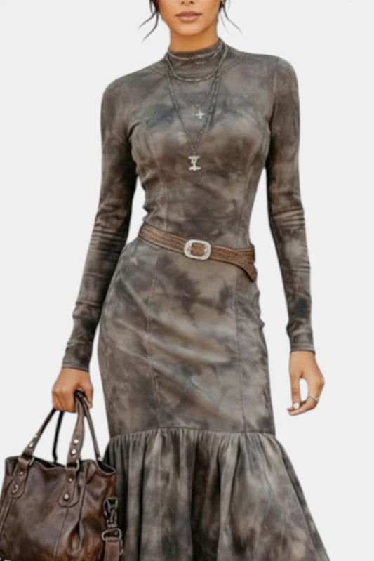 Zoe | Vestido Midi Vintage con Falda de Vuelo