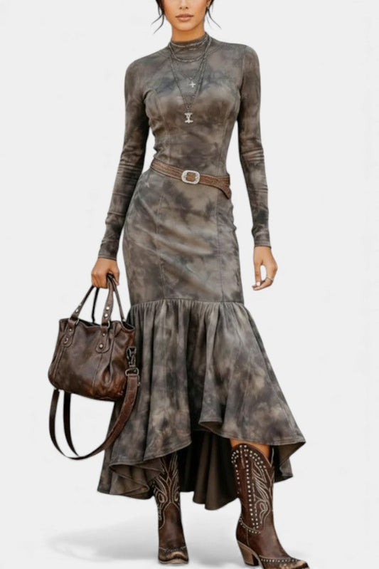 Zoe | Vestido Midi Vintage con Falda de Vuelo