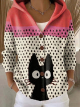 Lourdes - Chaqueta de Punto con Capucha