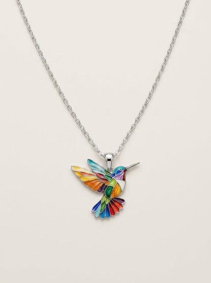 Malia - Pendientes y Collar Colibrí