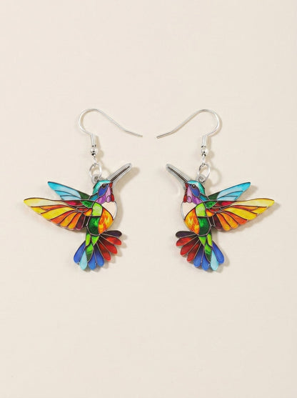 Malia - Pendientes y Collar Colibrí