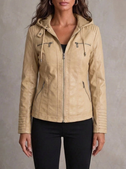 Natalia - Chaqueta de Piel Resistente y Elegante