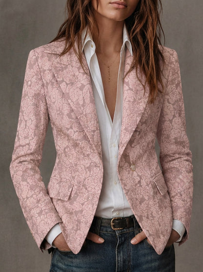 Noemí - Blazer de Jacquard con Estampado de Paisley