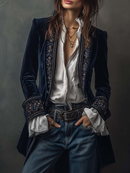 Rebeca - Chaqueta Elegante de Terciopelo