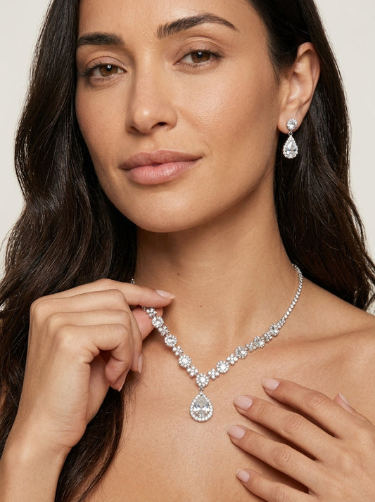 Vera - Conjunto de Joyas de Cristal Elegante