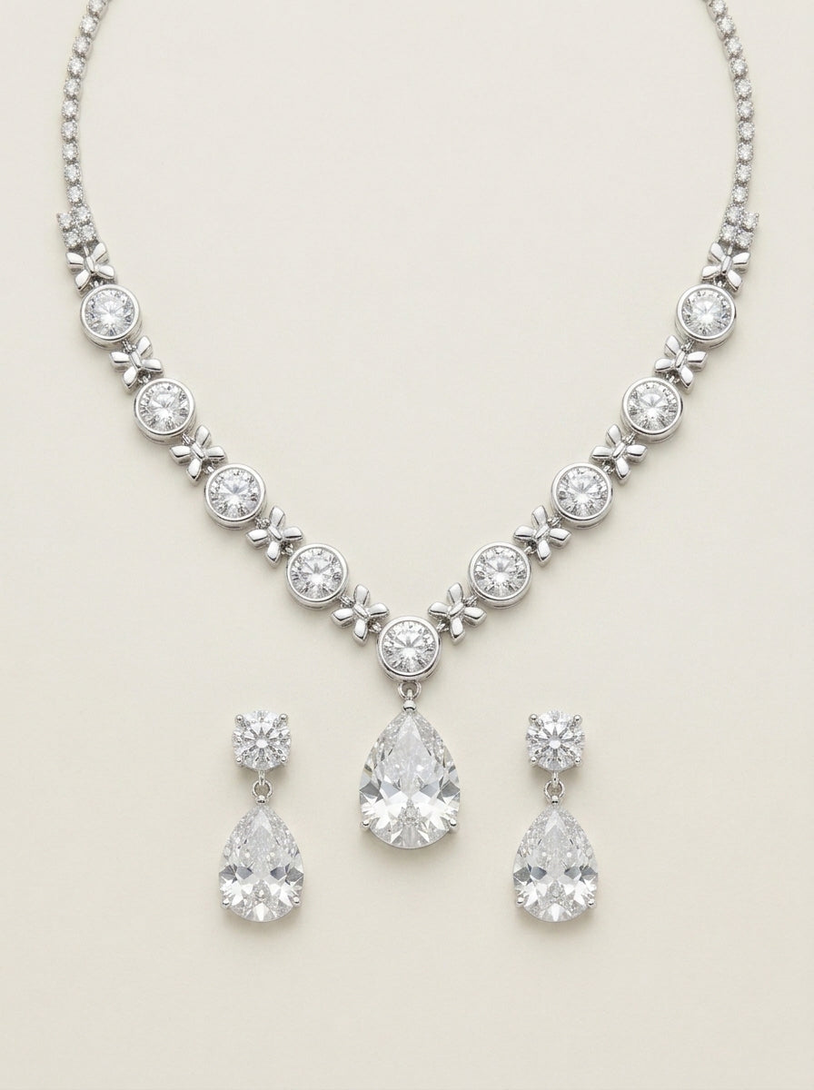 Vera - Conjunto de Joyas de Cristal Elegante