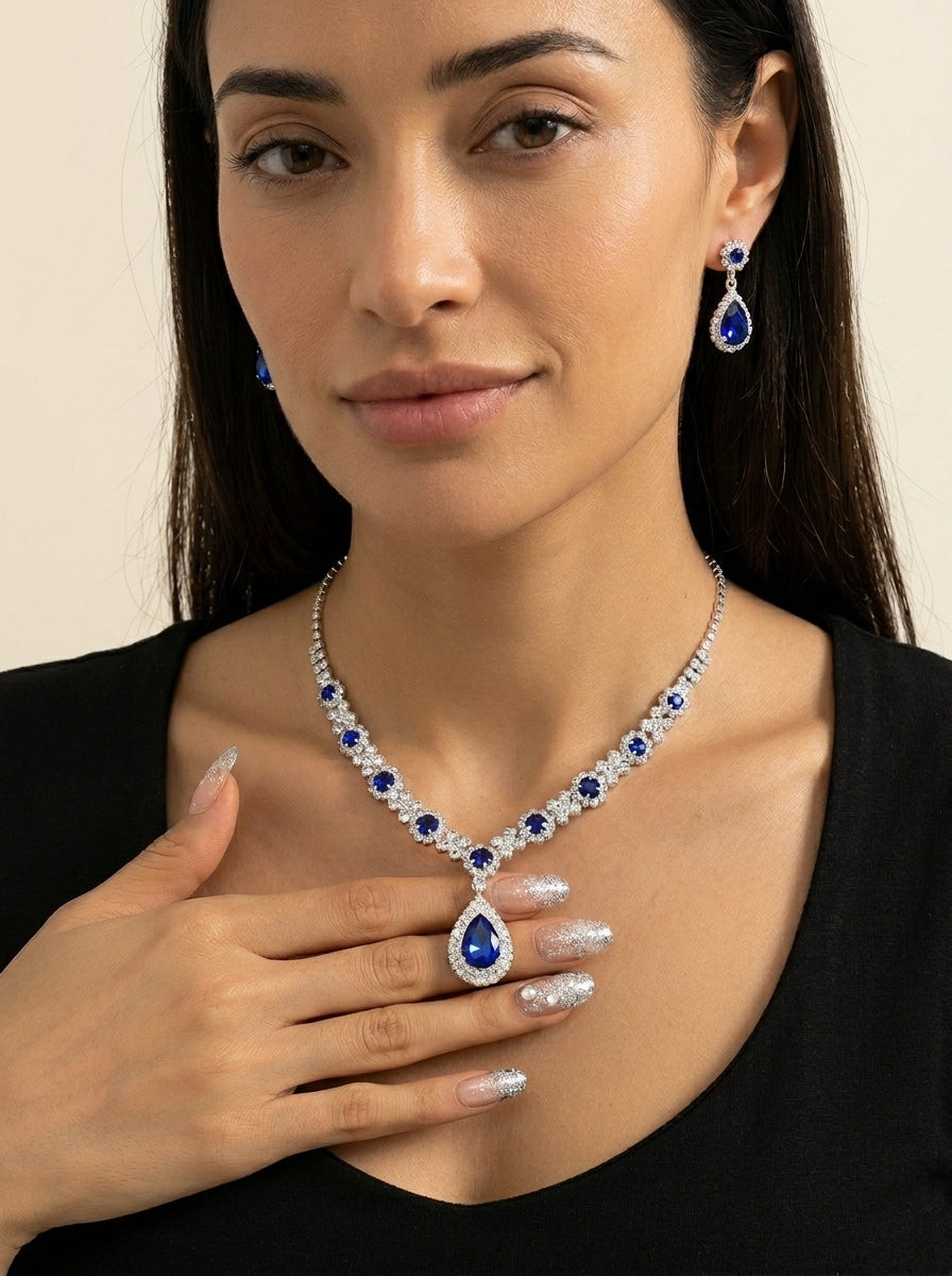 Vera - Conjunto de Joyas de Cristal Elegante