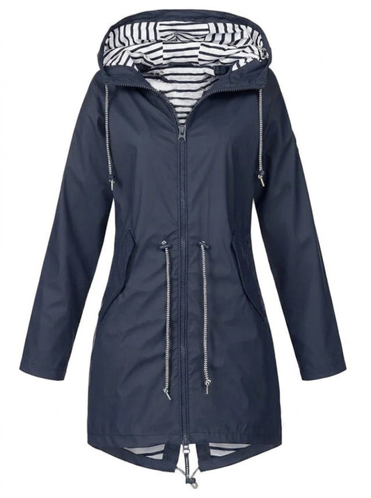 Victoria | Impermeable con Capucha y Cordón Ajustable