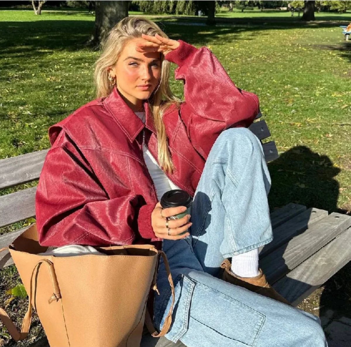 Carmen | Cazadora Acolchada Oversize con Pespuntes