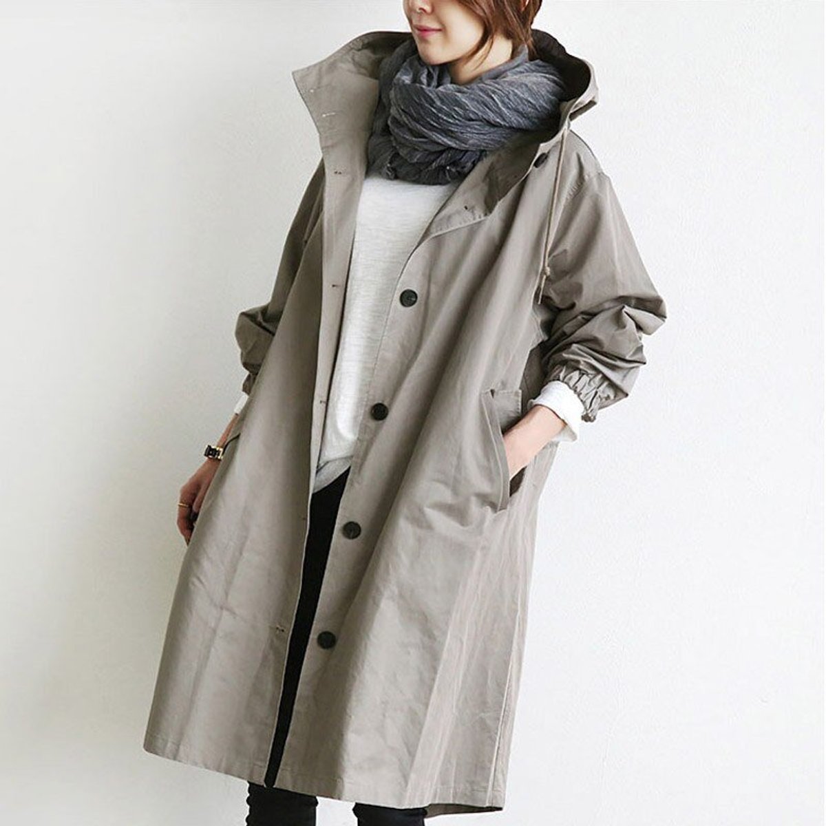 Amelia | Gabardina Oversize Resistente al Agua
