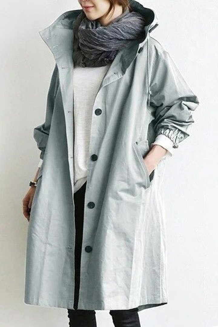 Amelia | Gabardina Oversize Resistente al Agua