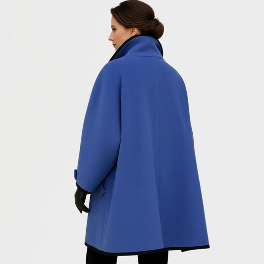 Elena | Abrigo Oversize con Ribete en Contraste